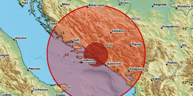 Tlo se trese u Dalmaciji, od jutros zabilježeno 5 potresa