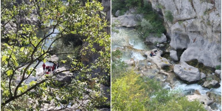 Traje akcija spašavanja: HGSS Makarska izvlači ženu iz kanjona