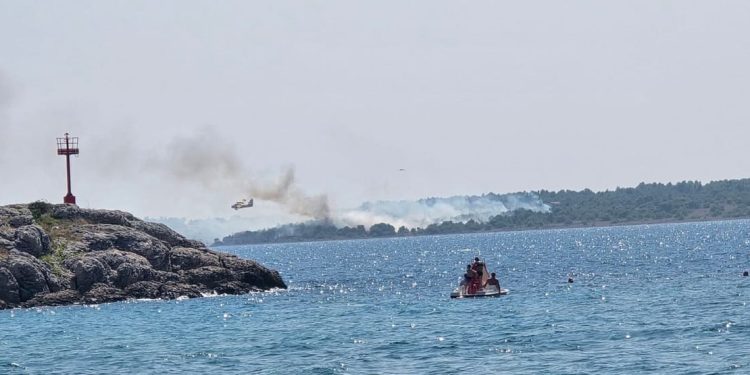 VELIKI POŽAR NA VIRU! Vatra stigla do kuća, u gašenje uključeni kanaderi