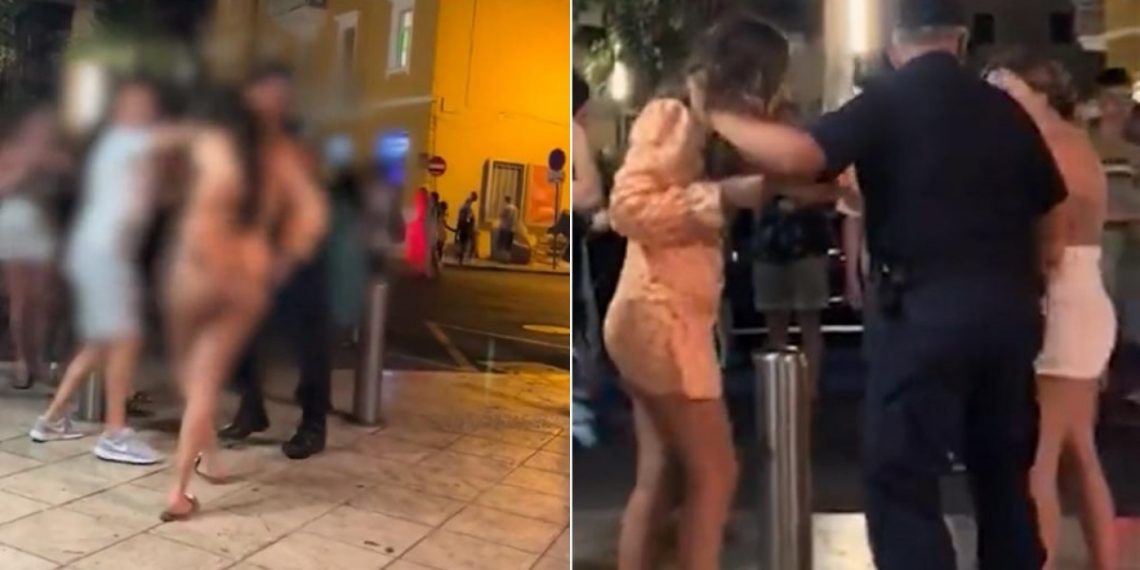 VIDEO Cure se potukle u centru Splita, letjele šake i gole stražnjice – ZBOG KUKURUZA?