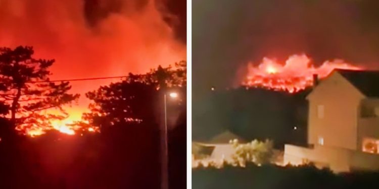 VIDEO NE izgleda dobro: Veliko nevrijeme pogodilo dalmatinski otok, a munje oko Zadra aktivirale nekoliko požara