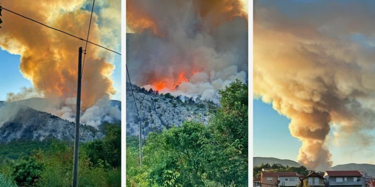 VIDEO Nije dobro. Naglo se rasplamsao požar u Rupatinama: “Ovo je stvarno blizu kuća”