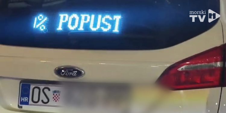 VIDEO Osječki taksist u Zadru oglasio šovinističku reklamu: “Za ovakve žene popust…”