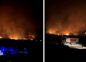 VIDEO Ovako izgledaju Vrsine kod Trogira. Požar je i dalje aktivan