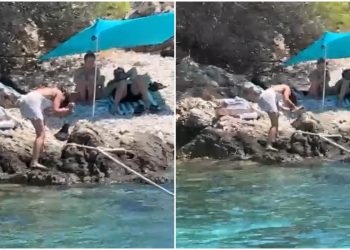 VIDEO Žena sjekirom mlatila po konopu brodice, snimka se širi internetom