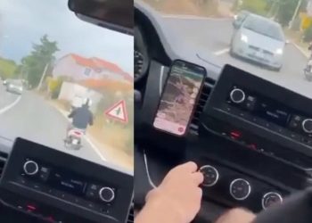ZA DLAKU IZBJEGNUTA SMRT Pogledajte kako je vozačica skoro ubila troje mladih ljudi