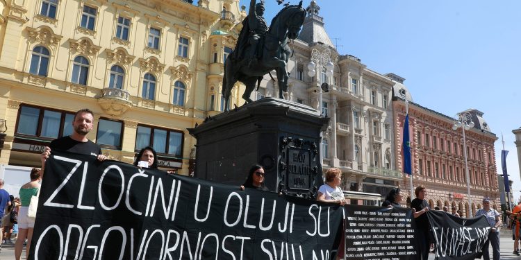 Zbog natpisa o Oluji usred Zagreba došlo do incidenta: ‘Vi niste moji, dobro to znate’