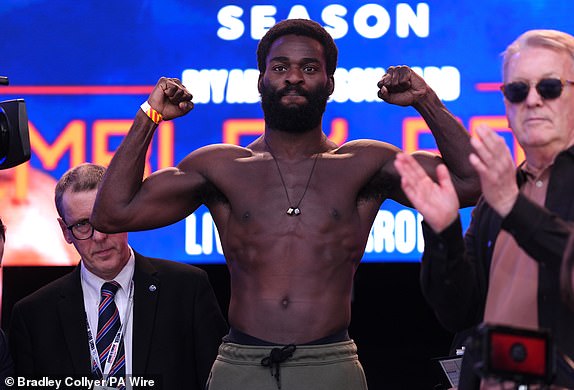 Joshua Buatsi during a weigh-in at Trafalgar Square, London. The IBF heavyweight title fight between Anthony Joshua and Daniel Dubois will take place on Saturday 21st September. Picture date: Friday September 20, 2024. PA Photo. See PA story BOXING London. Photo credit should read: Bradley Collyer/PA Wire.RESTRICTIONS: Use subject to restrictions. Editorial use only, no commercial use without prior consent from rights holder.