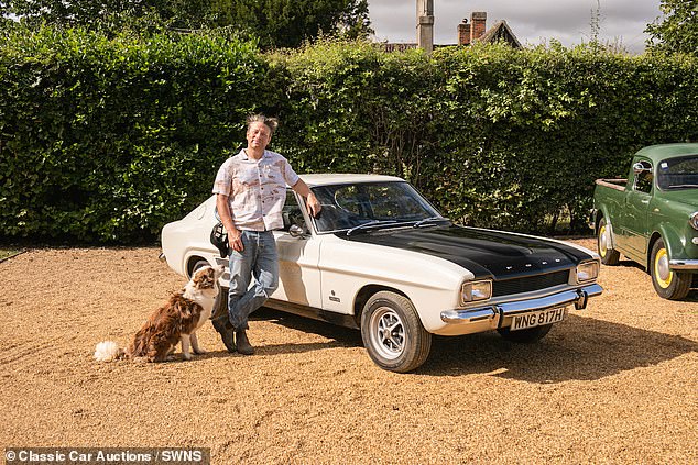 Jamie Oliver i njegov Ford Capri 3000GT iz 1970., koji se ranije nazivao njegovim 