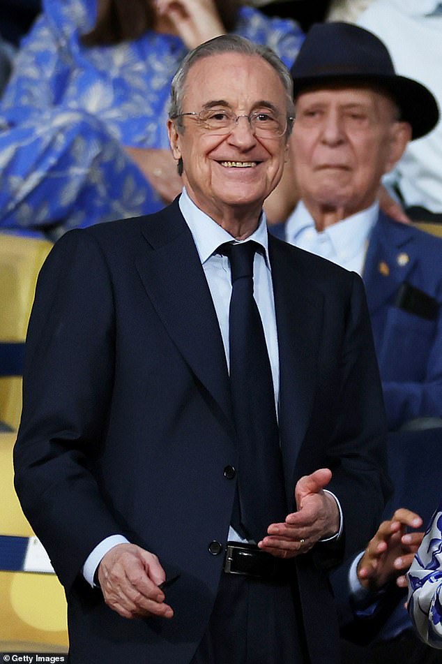 Real Madrid je spreman potvrditi svoju financijsku moć sljedećeg ljeta nakon što je u nedavnom prijelaznom roku potpisao ugovor s Kylianom Mbappeom (Florentino Perez na slici)