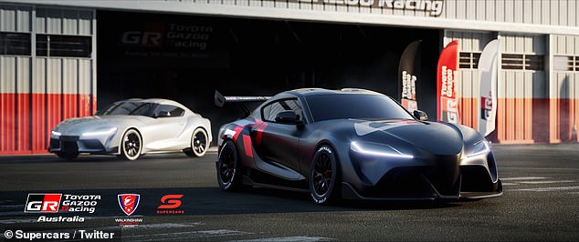 Na slici: Promotivna slika koja prikazuje standardnu ​​Toyotu Supru (lijevo) i model koji otprilike predstavlja kako će automobil izgledati kada se pojavi na startnoj postavi 2026. (desno)