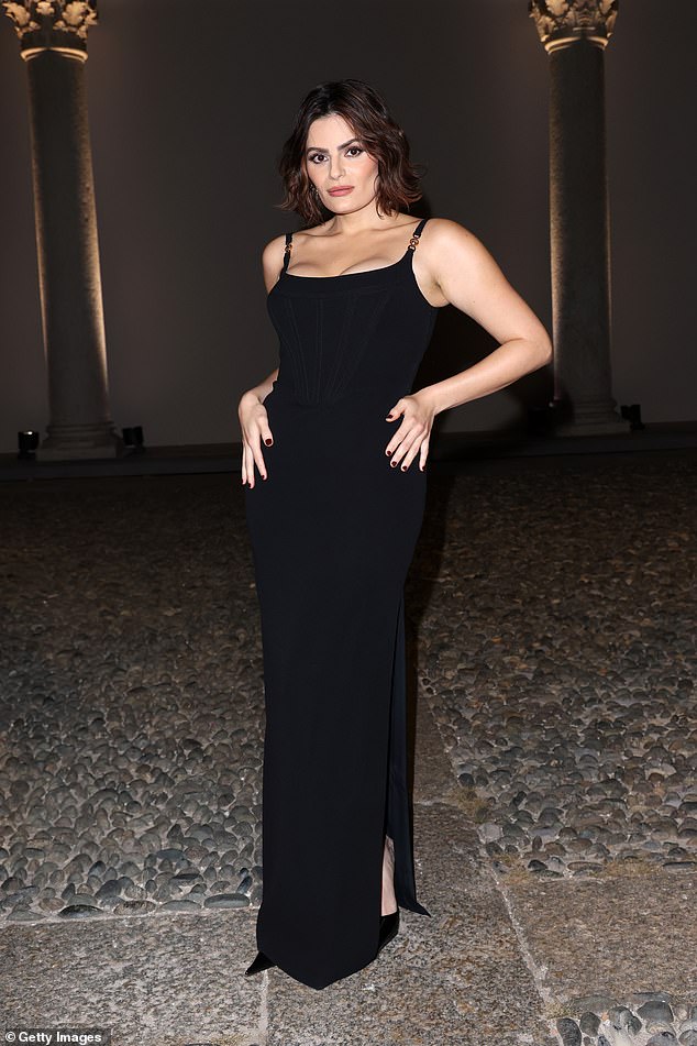 Baby Reindeer's Nava Mau looked nothing short of sensational as she joined the celebrities on the front row in a floor-length black evening gown