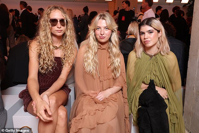 Anais and Molly sat together as they were joined by model Elfie Reigate