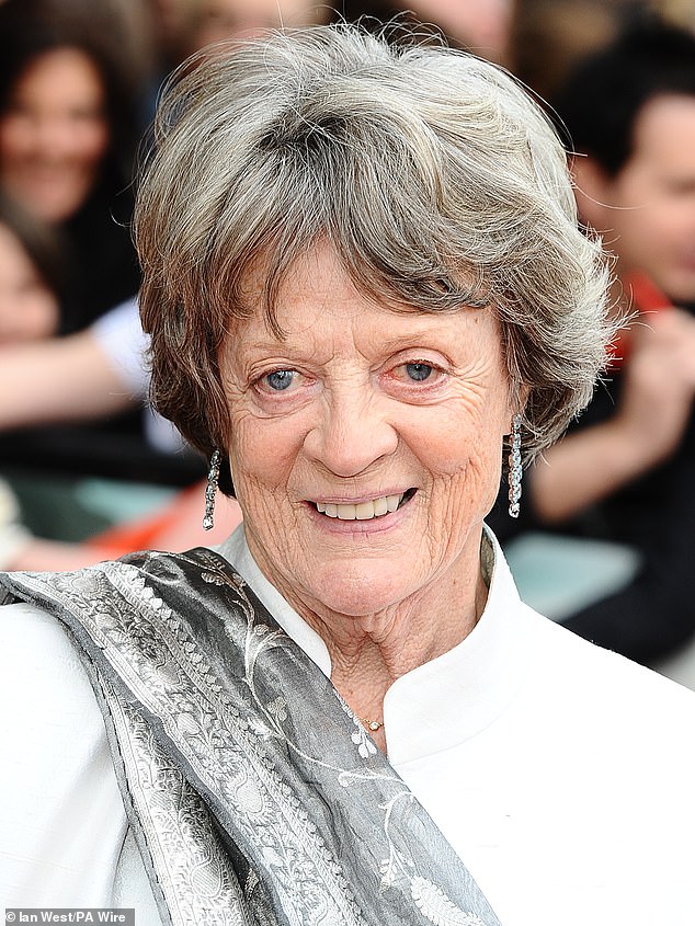 Dame Maggie Smith arriving for the world premiere of Harry Potter And The Deathly Hallows: Part 2 on July 7, 2011