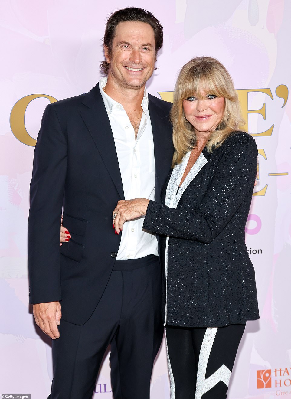 Hudson's brother, Oliver, also made an appearance with his family to show his support for mother, Goldie Hawn