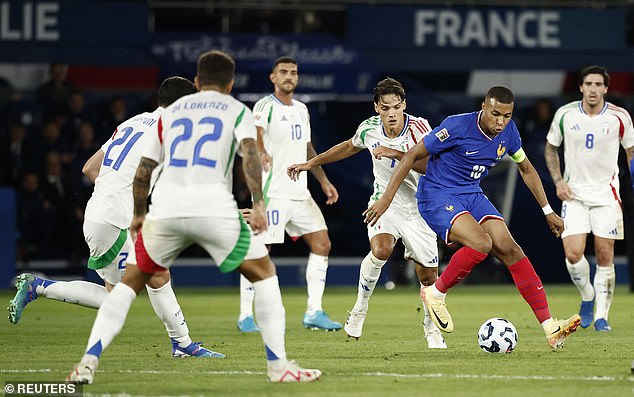 Ricci je također osvojio četiri utakmice za Italiju i briljirao u njihovoj 3-1 pobjedi nad Francuskom ovog mjeseca