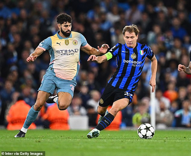 Barella je nedavno glumio dok je Inter Milan vodio City u remiju bez golova u Ligi prvaka