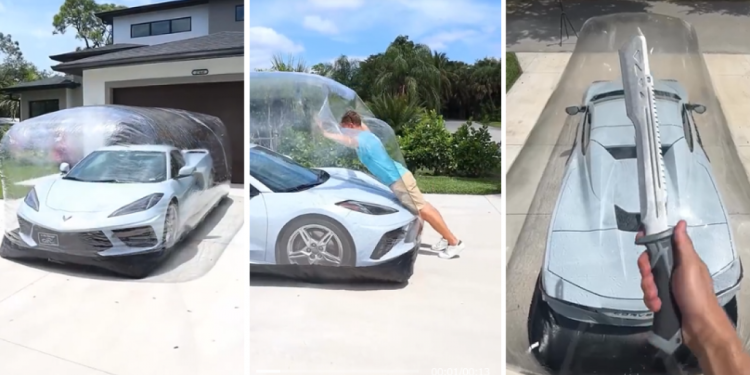 Auto Klub – Je li ovo najbolja zaštita za aute? Ogroman mjehur štiti od ogrebotina, vatre, uboda, pa čak i cigle