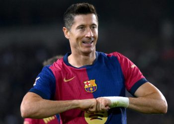 Barcellona-Getafe 1-0, gol Lewandowskog