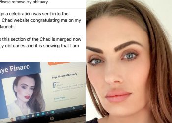 Britanka je bila zapanjena kada je saznala da je mrtva čitajući vlastitu osmrtnicu na internetu