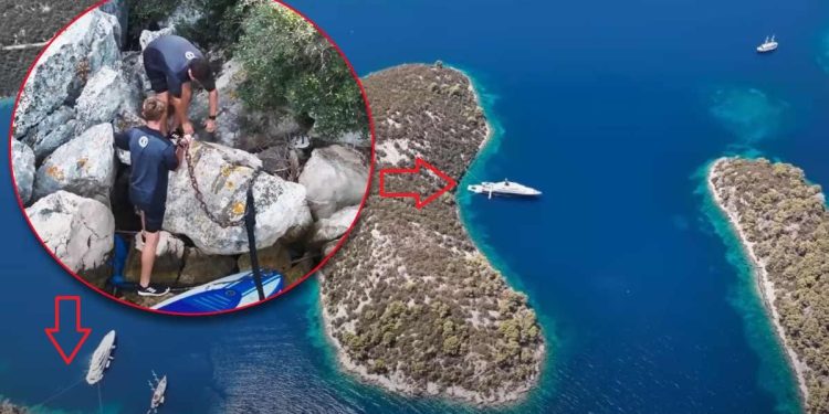 “HRVATSKA, RAJ ZA SUPERJAHTE” Strani jahtaši snimili video i pokazali kako se (ilegalno!) privezuju u NP Mljet