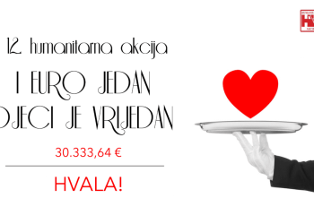 Humanitarna akcija “I euro jedan djeci je vrijedan” za djecu s teškoćama prikupila 30.333,64 eura 