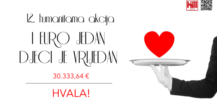 Humanitarna akcija “I euro jedan djeci je vrijedan” za djecu s teškoćama prikupila 30.333,64 eura 