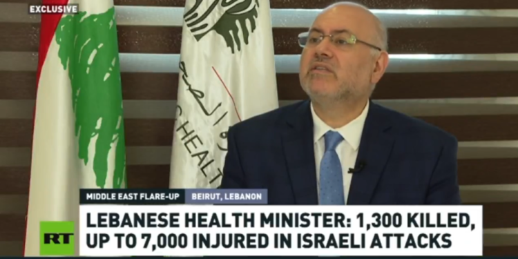 Izraelski cilj je ‘širiti teror’ – libanonski ministar zdravstva za RT — RT World News