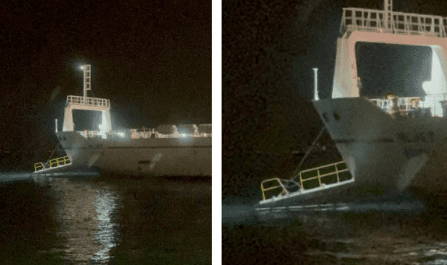 NOVI PROBLEMI NA JADROLINIJI Na putu za Supetar rampa trajekta pala u more, evo kako su se putnici i vozila iskrcali