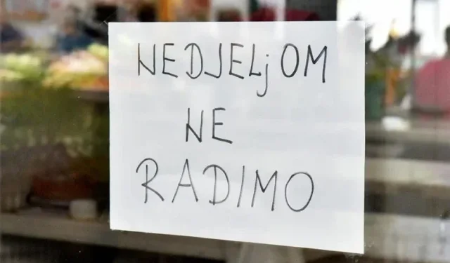 NOVO PRAVILO Vlada FBiH usvojila zakon kojim se uvodi neradna nedjelja za radnike u trgovini