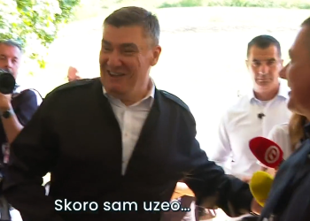 Nakon što se porezao u vinogradu, Milanović izveo novi šou pred kamerom: ‘Skoro sam uzeo’