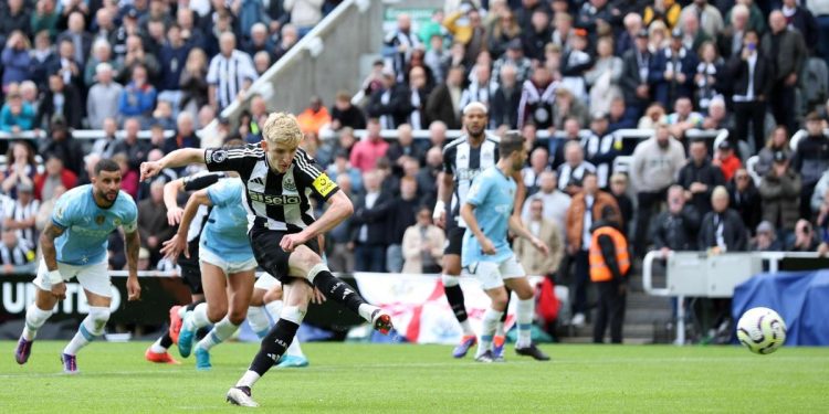 Newcastle-Manchester City 1-1: golovi u Gvardiolu i Gordonu (rigore)