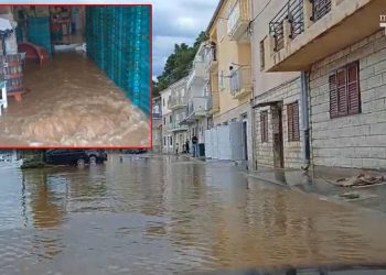 LOŠA REKONSTRUKCIJA OBALNOG ZIDA? Novigrad nakon kiše potpuno poplavio: "Vrulje izbile i poplavile konobu poznatog vinara i maslinara!"