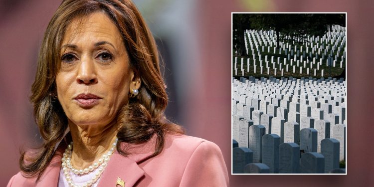 Obitelji Gold Star prozivaju ‘gnusnu’ Harrisovu izjavu o posjetu nacionalnom groblju Arlington