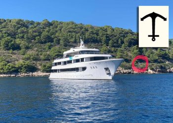 POBOGU, JE LI IH ITKO KONTROLIRA?!? Mini kruzer na Visu usidren pored znaka “zabranjeno sidrenje”