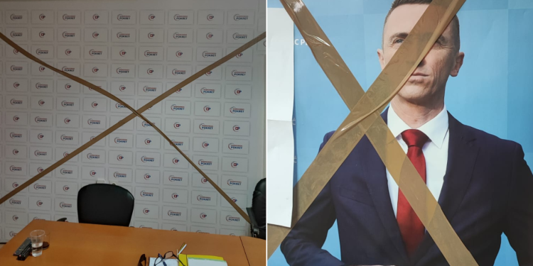 Rasipa se DP: Zatvorili ogranak i prostorije stranke u Županji, imamo fotografije