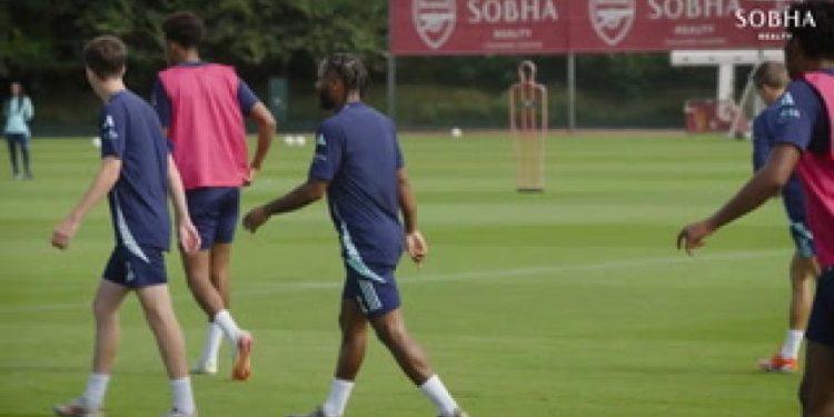 Sterlingov prvi trening u Arsenalu