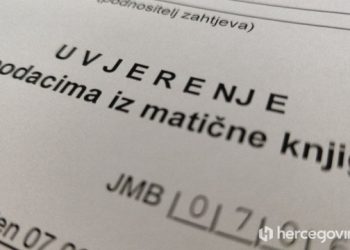 TROMOST INSTITUCIJA Dio građana BiH mora uzeti slobodan dan zbog rodnog lista