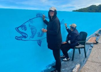 U Batalaži na Ugljanu trenutno se oslikava morski mural!