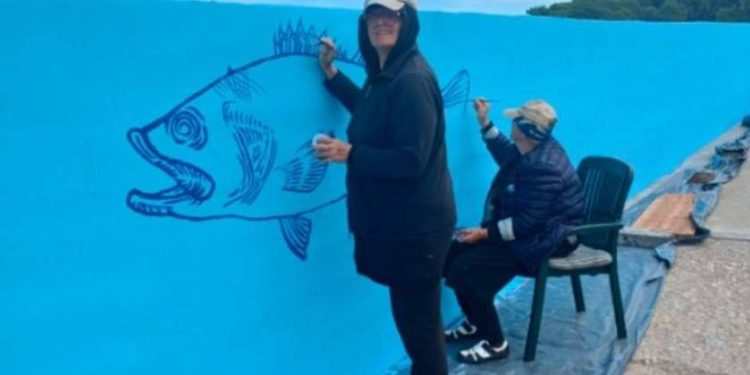 U Batalaži na Ugljanu trenutno se oslikava morski mural!