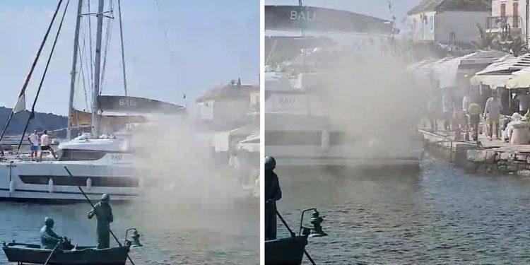 VIDEO U Dalmaciji planulo u unutrašnjosti katamarana