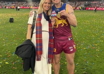 Zvijezda Brisbane Lionsa Lachie Neale i njegova supruga Jules slave još jednu VELIKU prekretnicu nakon pobjede u velikom finalu