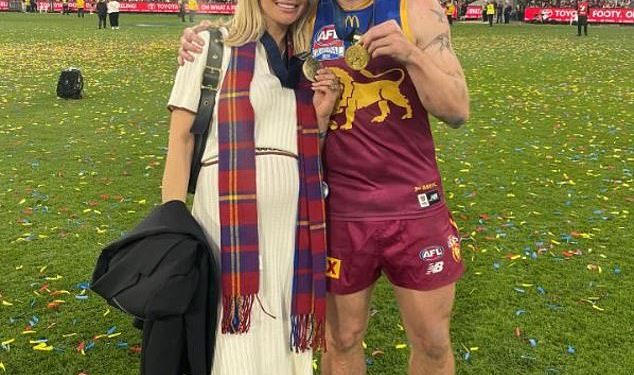 Zvijezda Brisbane Lionsa Lachie Neale i njegova supruga Jules slave još jednu VELIKU prekretnicu nakon pobjede u velikom finalu