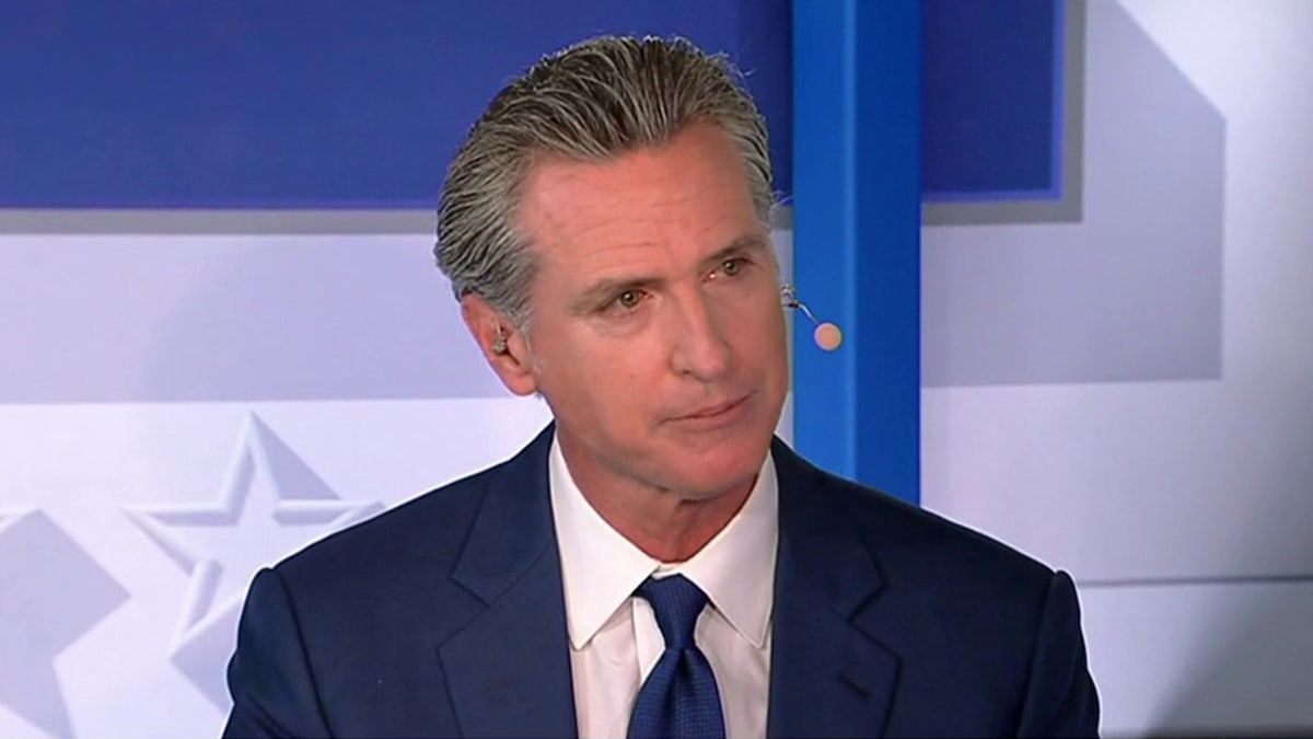 Gavin Newsom snimljen izbliza s gostovanja na Fox Newsu