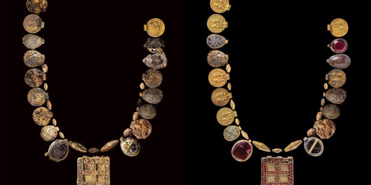 1300 godina stara ogrlica koju su otkrili arheolozi jedna je od najvrjednijih ikada pronađenih u Britaniji