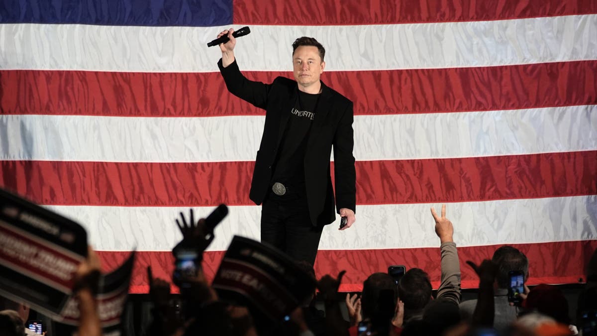 Elon Musk obraća se publici