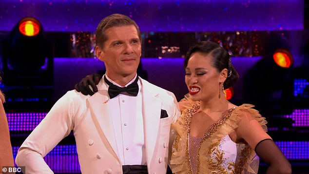 During last year's series another awkward moment occurred with one of Katya's former dance partners Nigel Harman