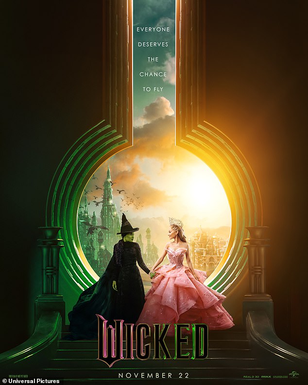 U režiji Michaela M. Chua i scenariju Winnie Holzman i Dana Foxa, Wicked bi trebao izaći 27. studenog, a potom će izravni nastavak, Wicked Part Two, uslijediti godinu dana kasnije