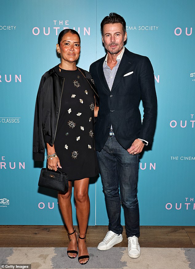 The screening served as date night for Swedish model-turned-realtor Alex Lundqvist and his wife, Keytt Lundqvist