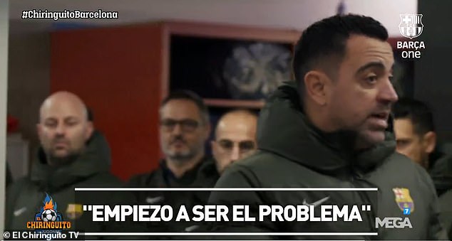 Xavi je priznao kako vjeruje da 'postaje problem' dok se Barcelona bori za rezultate